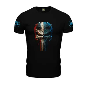 Camiseta Masculina - Punisher EUA Premium 3D - Team Six Preta