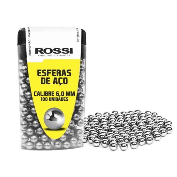 Esfera de Aço Rossi 6mm (100 unidades)